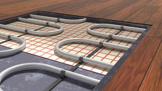 view of some underfloor heating